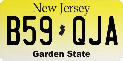 NJ license plate B59QJA