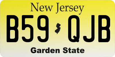 NJ license plate B59QJB
