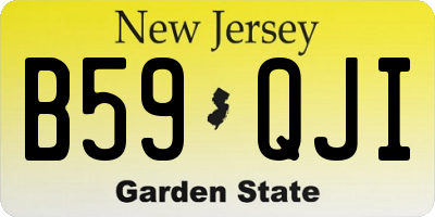 NJ license plate B59QJI