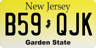 NJ license plate B59QJK