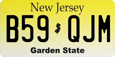 NJ license plate B59QJM