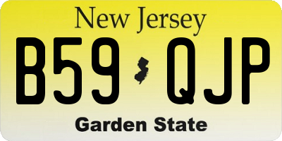 NJ license plate B59QJP