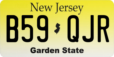 NJ license plate B59QJR