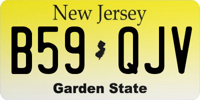 NJ license plate B59QJV