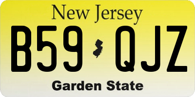 NJ license plate B59QJZ