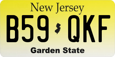 NJ license plate B59QKF