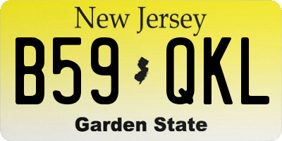 NJ license plate B59QKL