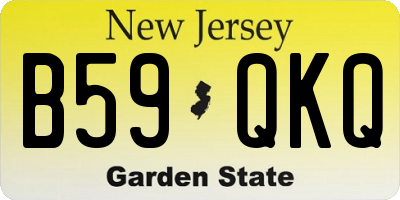NJ license plate B59QKQ