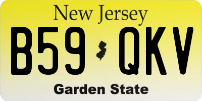 NJ license plate B59QKV