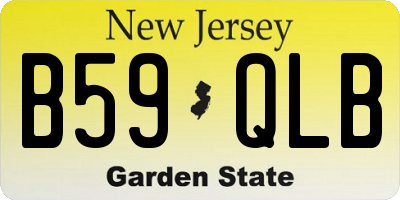 NJ license plate B59QLB