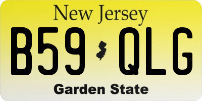 NJ license plate B59QLG