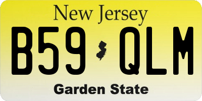 NJ license plate B59QLM