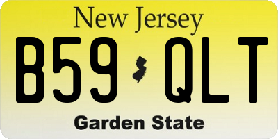 NJ license plate B59QLT