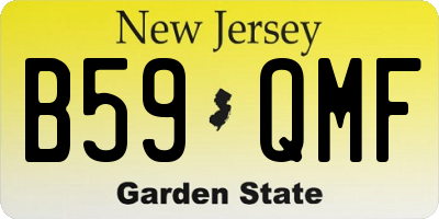 NJ license plate B59QMF