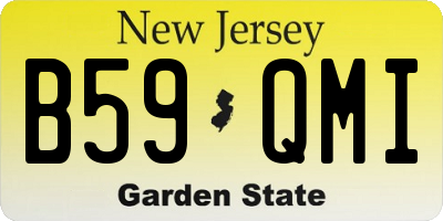 NJ license plate B59QMI