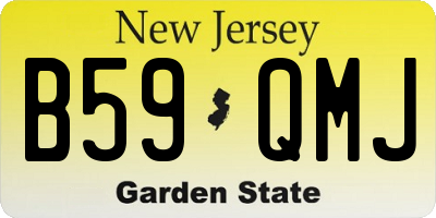 NJ license plate B59QMJ