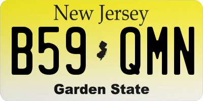 NJ license plate B59QMN