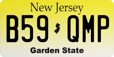 NJ license plate B59QMP