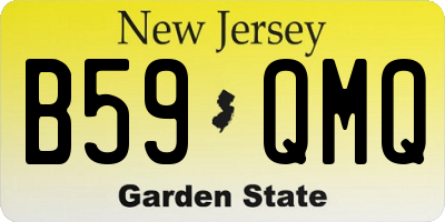 NJ license plate B59QMQ