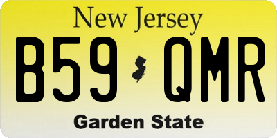 NJ license plate B59QMR