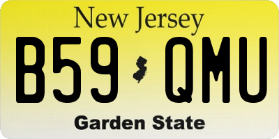 NJ license plate B59QMU