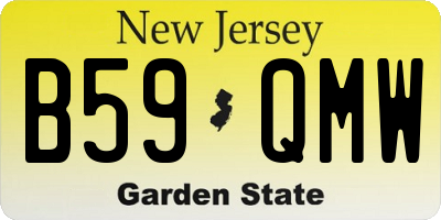 NJ license plate B59QMW