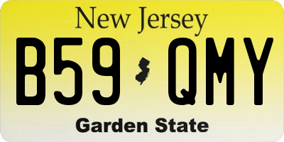 NJ license plate B59QMY