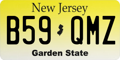 NJ license plate B59QMZ