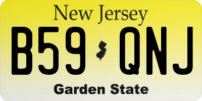 NJ license plate B59QNJ