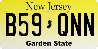 NJ license plate B59QNN