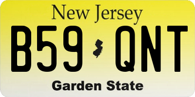 NJ license plate B59QNT