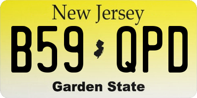 NJ license plate B59QPD
