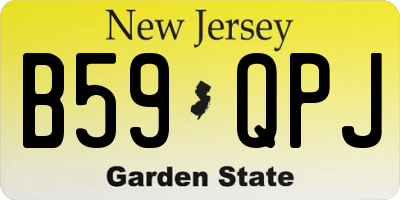 NJ license plate B59QPJ