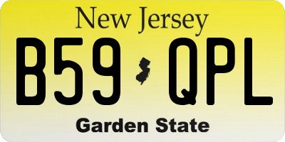 NJ license plate B59QPL