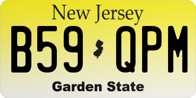 NJ license plate B59QPM