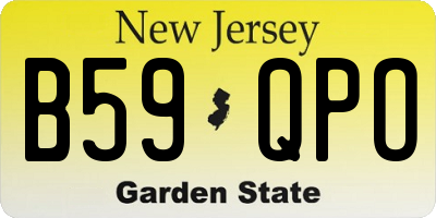 NJ license plate B59QPO