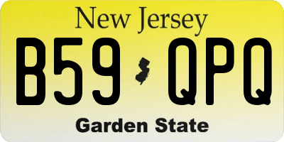 NJ license plate B59QPQ
