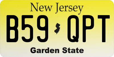 NJ license plate B59QPT