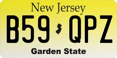 NJ license plate B59QPZ