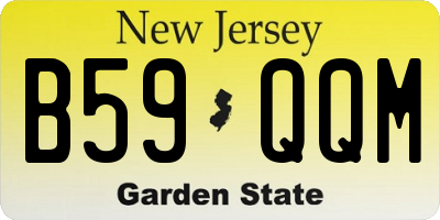 NJ license plate B59QQM