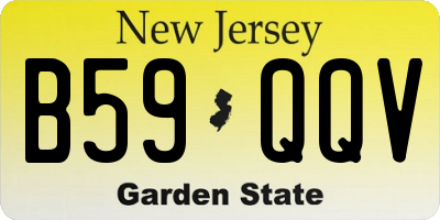 NJ license plate B59QQV