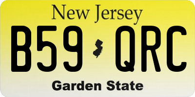 NJ license plate B59QRC