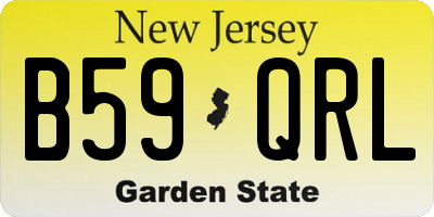 NJ license plate B59QRL