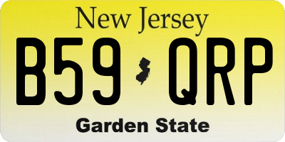 NJ license plate B59QRP