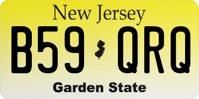 NJ license plate B59QRQ