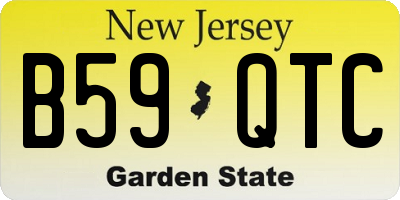 NJ license plate B59QTC