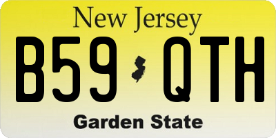 NJ license plate B59QTH