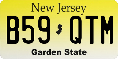 NJ license plate B59QTM