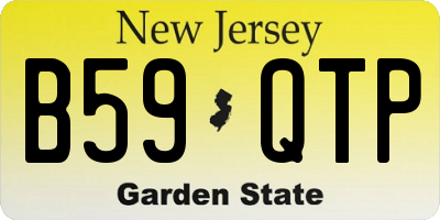 NJ license plate B59QTP