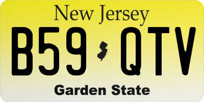 NJ license plate B59QTV